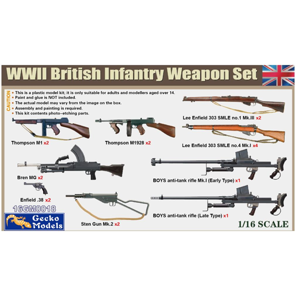 British Infantry Weapon Set WWII